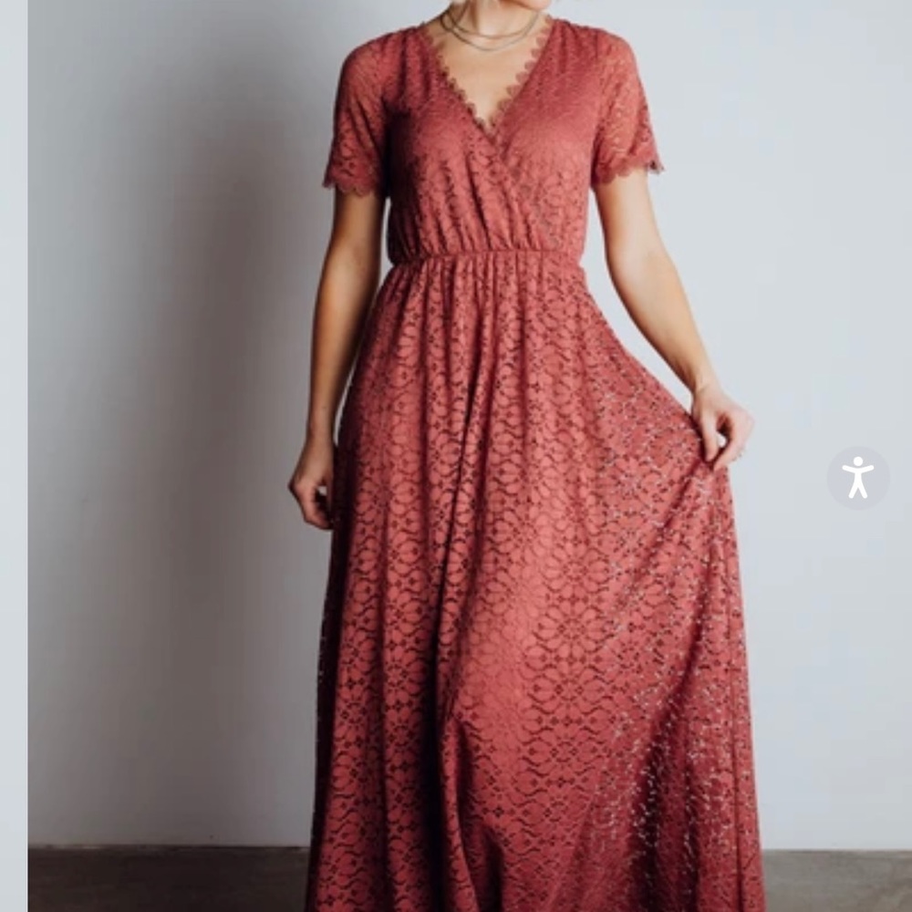 VENICE LACE MAXI DRESS | BERRY| NWT!